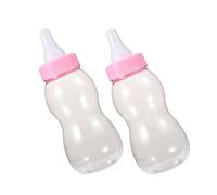 CIYODO 2pcs Bottle Piggy Bank Jumbo Savings Container for Shower Party Favors Engaging Money Saving Jar Pink for Fun Interactive Design