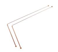 CIYODO 2pcs Brass Dowsing Rods for Water Divining and Spirit Detection Gold Prospecting Sticks for Paranormal Investigation and Treasure Hunting User Friendly Design for Beginners and