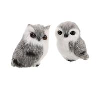 CIYODO 2pcs Brave Themed Plush Owl Soft and Gray Stuffed Animal for Bedroom Decor and Collectible gift for for for for for for Gentle Touch Cuddly Doll Suitable for Boys and Women