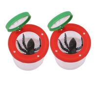CIYODO 2pcs Bug Viewer Insect Observation Cage with Magnifying Lenses Transparent Box with Breathing for Outdoor Exploration and Science Learning