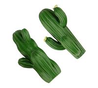 CIYODO 2Pcs Cactus Shaped Decorative Hooks Creative Nail Wall Hooks in Green for Home Organization for Hanging Coats Hats Towels and More