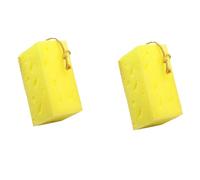 CIYODO 2Pcs Car Wash Sponge Yellow Honeycomb Cleaning Sponge for Car Wheels Multi-use High Density Absorbent for Vehicle Kitchen Bathroom Cleaning with Easy Grip Design