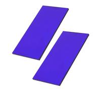 CIYODO 2pcs Cobalt Glass Plates Heat Resistant Chemistry Lab Experiment Tool for Flame Color Reaction Compatibility Educational Use