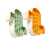 CIYODO 2pcs Convenient Cat Grass Planter Box for Indoor Cats Grass Growing Tray Pet Care Kit