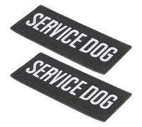 CIYODO 2pcs Cute Dog Harness Embroidered Patch Service Harness to Soft Polyester Easy Wear Comfortable Fit Embroidered Applique Multi-functional
