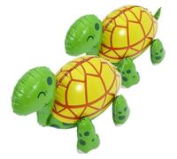 CIYODO 2pcs Cute Turtle Inflatable Balloons Lifelike Sea Animal Party Decorations Stand Up Design for Birthday Parties Vibrant Photo Props Festive Decor