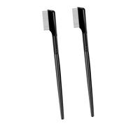 CIYODO 2PCS Dense Steel Needle Eyelash Brow Comb Practical Eyelash Shaping Separator for Natural Lash and Eyebrow Grooming with Sturdy Fine Teeth