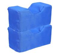 CIYODO 2pcs Detachable Washable Foot Ankle Cushion Blue Heel Protectors for Pressure Sores Elderly Bedridden Patients Leg Rest Pillow for Sleeping Relief and Impact Protection