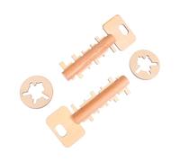 CIYODO 2pcs Disentanglement Key Kongming Lock Educational Game for Develops Intelligence Improves Logic Thinking Hand Coordination Skills Fun Parent Interaction