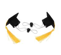 CIYODO 2pcs Dog Birthday Hat Set Pet Graduation Cap for Dogs Adorable Decorative Hat for Pet Party