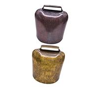CIYODO 2PCS Extra Loud Anti-theft Cow Bells for Farming Heavy-duty Grazing Bells Hanging Pendant Sturdy Accessories for Livestock