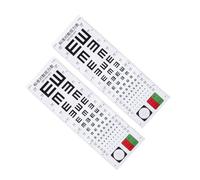 CIYODO 2pcs Eye Test Chart Wall Hanging Visual Testing Charts for Accurate Vision Examination Printing Material Easy to Use and Identify Suitable for Adults