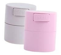 CIYODO 2pcs Eyelash Glue Storage Jars with Seal Leakproof Lash Extension Adhesive Containers Capacity Compact Design for Travel and Home Use