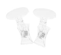 CIYODO 2pcs Fish Tank Suction Cup Clips for Feeding Seaweed and Veggies Aquarium Accessories with Secure Hold for Algae and Dried Use Feeding Tool for Coral Reef Environment