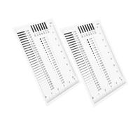 CIYODO 2pcs Gauge Pocket Ruler for Construction Spot Measuring Ruler Crack Detector Accurate Crack Measurement and Line Measurement Tool