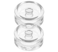 CIYODO 2pcs Glass Fermentation Weight Jars with Handle Design for Wide Mouth Jars Reusable Fermenting Weights with Lids for Pickling Kimchi and Organic