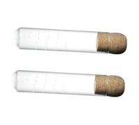 CIYODO 2pcs Glass Test Tube Tea Strainer Long Leaf Tea Strainers Tea Cup Diffusers Loose Tea Leaf Steeper Reusable Tea Infuser Loose Tea Strainers Tea Diffuser Wood Transparent