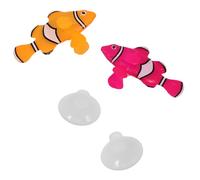 CIYODO 2pcs Glowing Artificial Fish Tank Decoration Safe Fish Ornaments for Aquariums Night for Creating Underwater Landscapes