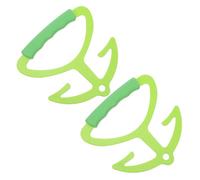 CIYODO 2pcs Grocery Bag Holder Handle with Ergonomic Non-Slip Grip Portable Lightweight Tote Carrier for Comfortable Shopping Labor-Saving Handheld Food Bag Grip in Light Green