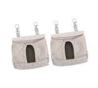 CIYODO 2pcs Guinea Pig Food Bowl Animal Food Container for Hay Hay Feeder Rabbit Pet Feeder Bag