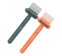 CIYODO 2Pcs Hair Brush Cleaner Comb Cleaning Rake Portable Multi-purpose Hair Remover Tool for Easy Suitable for All Combs Travel-friendly Design