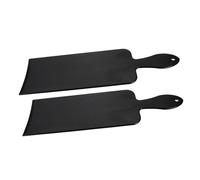 CIYODO 2Pcs Hairdressing Color Boards Large Plastic Hair Tinting Highlighting Tools with Curved Design for Salon Professionals and Home Use Black