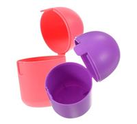 CIYODO 2Pcs Heat-Resistant Period Storage Box Food-Grade PP Microwave-Safe Female Accessory Cleaner Holder for Women Portable and Care Organizer in Purple Pink