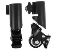 CIYODO 2pcs Heavy Duty Speaker Tripod Casters Tube Fit Mobility Wheels with Silent Swivel and Mute Bearing Technology for Quiet Audio Stand Movement