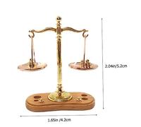 CIYODO 2pcs Kitchen Accessories Kitchen Accessories Balance Scale for Balance Scale Dollhouse Miniatures Dollhouse Weights Golden Metal