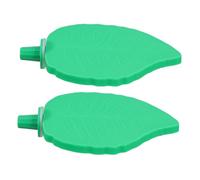 CIYODO 2pcs Leaf Shaped Parrot Perch Stand Abs Bird Cage Accessory for Cockatiels Lovebirds Parakeets Parrotlets Durable Entertainment to Alleviate Boredom and Provide Safe Play Platform