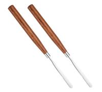 CIYODO 2Pcs Makeup Spatula Foundation Mixer Tools for Face Cream Lipstick Nail Art Blending Portable Cosmetic Stirring Rods