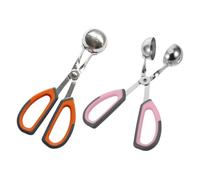 CIYODO 2pcs Meatball Tongs Small Meatball Maker Kitchen Maker Scoop Ball Former Mold Meat Press Mould Quick Making Meat Ball Shaper Pp