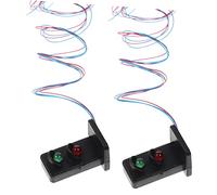 CIYODO 2Pcs Mini Traffic Lamp Decor DIY Sand Table Signal Light Model Micro Landscape Light for Railway Architectural Layouts Craftsmanship Compact