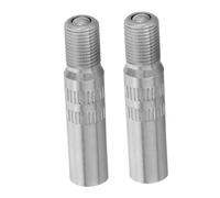 CIYODO 2pcs Motorcycle Tire Valve Extenders Copper Chrome Durable Stem Extensions for Cars Bikes Unicycle Tight Valve Access Inflation Tool Portable