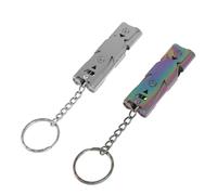CIYODO 2pcs Multi Functional Bird Training Whistle Portable Stainless Steel Dog Bird Training Tool for Communication and Recall Compact Design for Outdoor Use