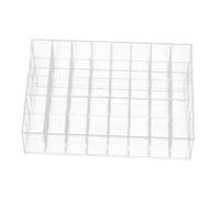 CIYODO 2Pcs Multi-grid Lipstick Stand Cosmetic Organizer Space-saving Makeup Storage for Lip Gloss and Lip Balm Display Compact Lightweight Rack for Household Vanity