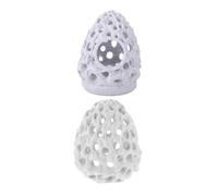 CIYODO 2Pcs Multi Hole Shrimp Breeding Cave Fish Hiding House Safe Underwater Habitat for Betta and Shrimp Aquarium Decoration for Biodiversity