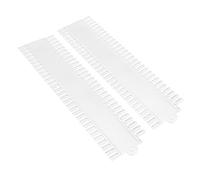 CIYODO 2pcs Nail Board Hand Paint Nail Palette Shape Number Studio Polish Clear Display Display Tray Transparent