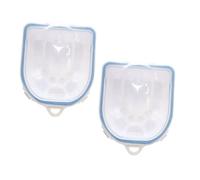 CIYODO 2Pcs Nail Soak Bowl Manicure Soaker for Hand Care Softening Cuticles Deep Nail Art Tool for Gel Polish Removal and False Treatment at Home Salon