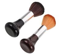 CIYODO 2pcs Neck Hair Brush with Soft Nylon Bristles for Haircut Face Cleaning Ergonomic Grip Barber Hairdressing Tool for Removing Hair Fragments Salon and Home Use