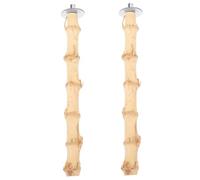 CIYODO 2pcs Parrot Standing on The Bar Perching Indoor for Parrots Stands Parrot Perch Rough-surfaced Bird Pole Climb Stick with Biting Rod Parrot Parrot Perch
