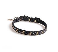 CIYODO 2pcs Pet Necklace with Star Moon Pendant Durable Cat Collar for Kittens and Cats Mixed Color Design Pet Supplies for Every Occasion