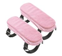 CIYODO 2pcs Pink Office Chair Arm Covers Non Slip Armrest Pads for Gaming Executive Chairs Washable Elbow Support Cushions for Desk Arm Rest Protection