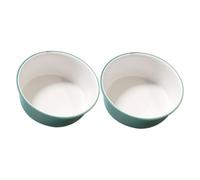 CIYODO 2pcs Plastic Hand Wash Basin for Face Cleansing and Foot Washing Multipurpose Bathroom and Kitchen Tub for Travel Camping and Care Medium Green and White