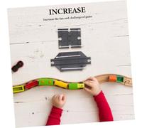 CIYODO 2pcs Plastic Train Track Barriers DIY Railing Accessories for Railway Systems Easy Installation Interactive Play for Model Train