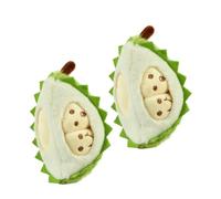 CIYODO 2pcs Plush Fruit Keychain Soft Cartoon Doll Pendant for Bags Keys School Backpack Charm Cute Couple Hanging Ornament for Boys Green