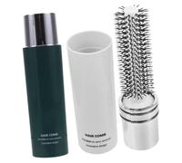 CIYODO 2pcs Portable Curling Comb Hair Styling Brush for Women Blow Drying Lightweight Travel Detangling Hairbrush with Comfortable Grip for Smooth