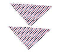 CIYODO 2pcs Pride Bandana for Dogs Independence Day Prop Comfortable Breathable Pet Accessories