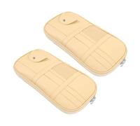 CIYODO 2pcs PU Car Visor Organizer Multi-pocket Auto Interior Storage Pouch for Car Truck Suv Versatile Holder for Sunglasses Cards Registration Insurance Documents Quick Access and