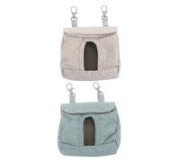 CIYODO 2pcs Rabbit Feeding Bag Guinea Pig Hanging Feeder Strong Wear Break Resistance Easy Hanging Fine Details for Small Pets